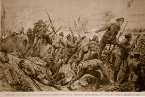 The first V.C. won by a Territorial: Second Lieutenant G.H. Woolley